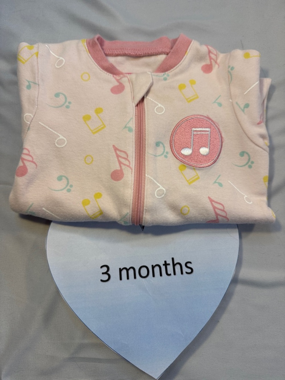 Tuffy Baby Onesie with Musical Note Design